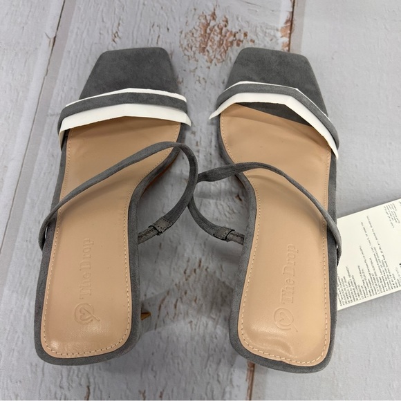 NWOB The Drop Women's Avery Square Toe Two Strap High Heeled Sandal SIZE 9.5 - Picture 9 of 17